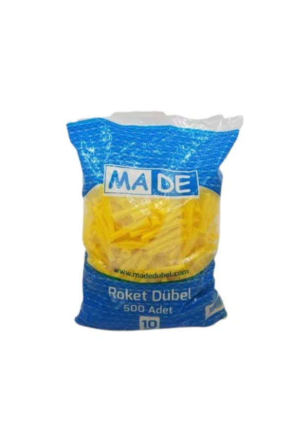 Made Roket Dübel Sarı 10 mm - 500 adet