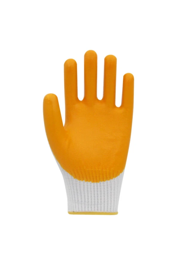 Beybi Pn810 Nitril iş Eldiveni Sarı-beyaz No:10 "48 Çift" - 3
