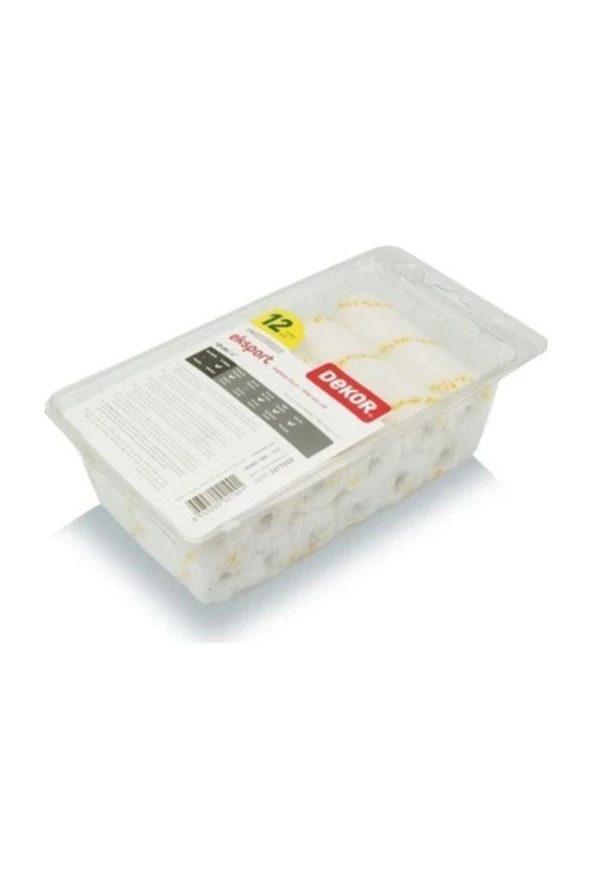 DEKOR DR2100 Eksport Saten Parmak Rulo Yedeği 10 Cm  (12 Adet) ürün görseli