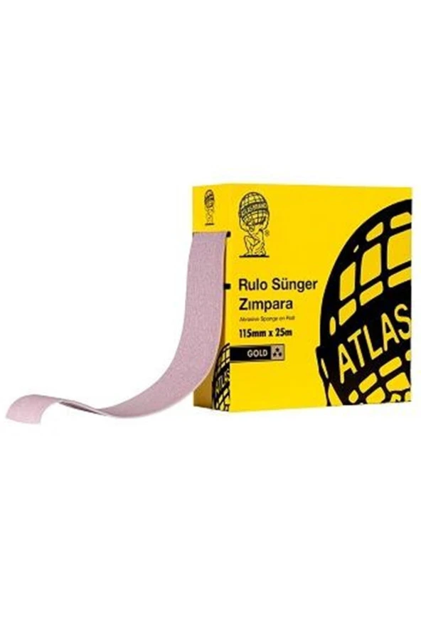 Atlas Rulo Soft Sünger Zımpara 115x25 Mt 120 Kum