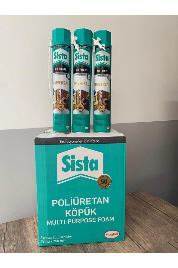 Sista Universal Poliüretan Köpük 750 Ml 12li Koli