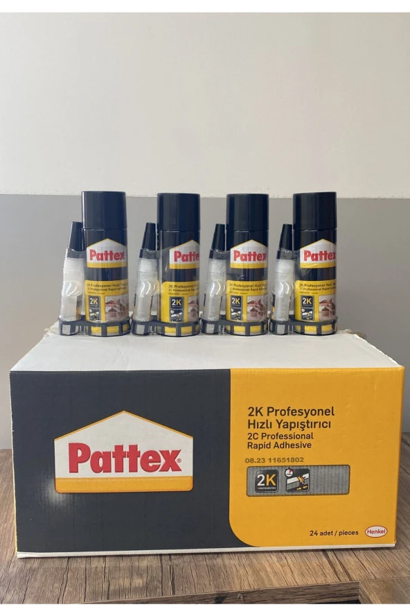 Pattex 2K Hızlı Yapıştırıcı 200 + 35 ml 24lü Koli