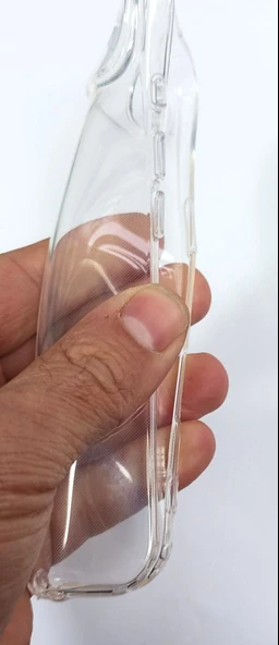 Apple iphone 17 Air Uyumlu Kamera Ve Ekran Çıkıntılı Yumuşak Şeffaf Kılıf - Resim 2