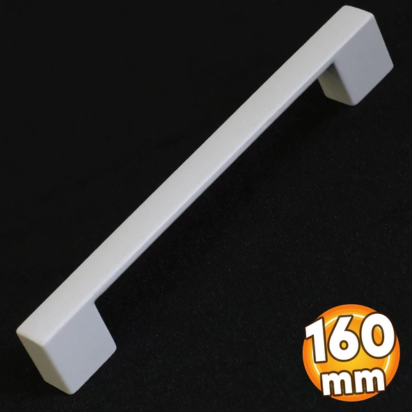 Gölcük Düz Mobilya Mutfak Dolap Çekmece Dolabı Kapak Metal Kulpu Kulbu Kulpları Beyaz 160 Mm - 16 Cm