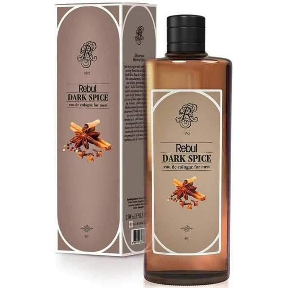 Rebul Kolonya 250ml  Dark Spice Cam Şişe