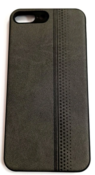 Apple iPhone 7 Plus/8 Plus Uyumlu Deri Görünümlü Süet Kılıf