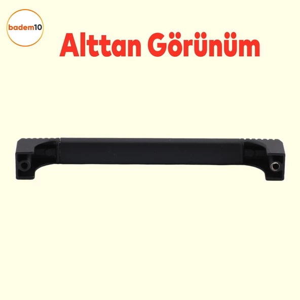 Side Mutfak Kulbu Çekmece Dolap Kulpu Metal Kulp Mobilya Dolabı Kulpları Renk (128 MM-12.8 CM) Siyah - Resim 4