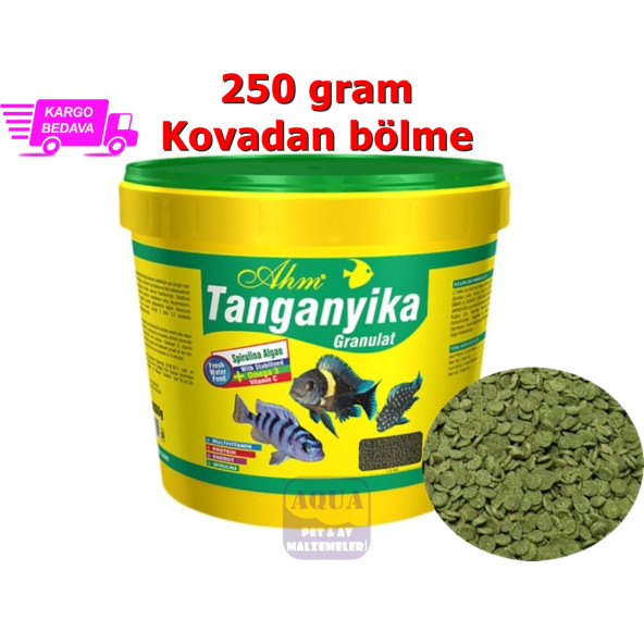 Ahm Tanganyika Granülat 250 gr Kovadan Bölme Balık Yemi