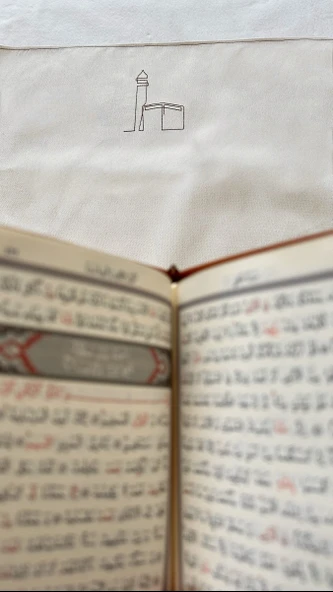 Minimal Kabe Işlemeli Keten Seccade Namazlık - Çeyizlik Hediyelik Çanta Seccadesi - 5