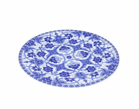 Porland Hüma Mavi 6Lı 20cm Düz Tabak - 3
