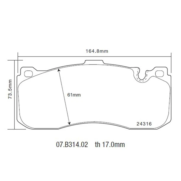 BREMBO SET PAST. BMW S1(81/7/8)S3(90-1) 07.B314.02 - Resim 3