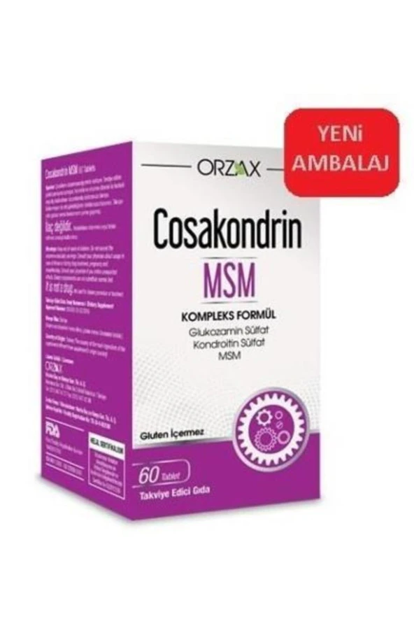 Orzax Cosakondrin MSM 60 Tablet ürün görseli 1