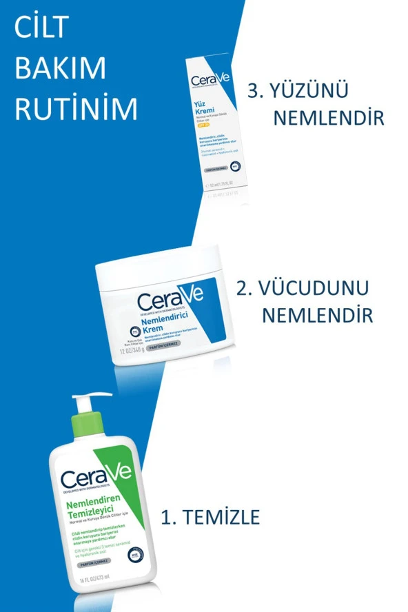 Cerave Nemlendirici Krem Kuru ve Çok Kuru Ciltler 340 ml - 5