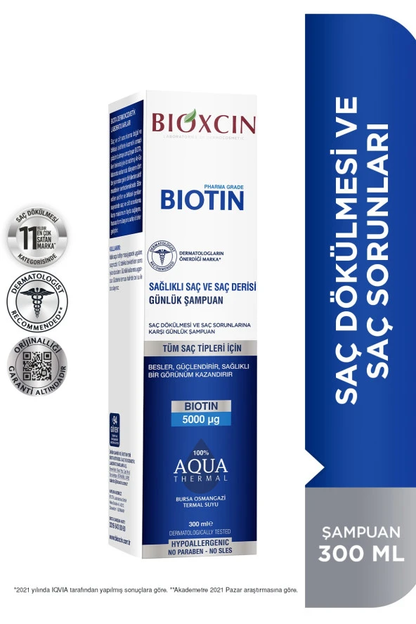 Bioxcin Şampuan Günlük Biotin 300 Ml