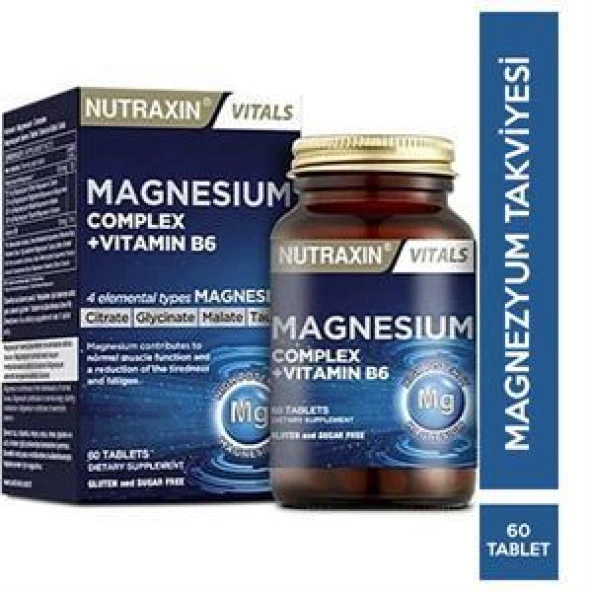 Nutraxin Magnesium Complex Vitamin B6 60 Tablet