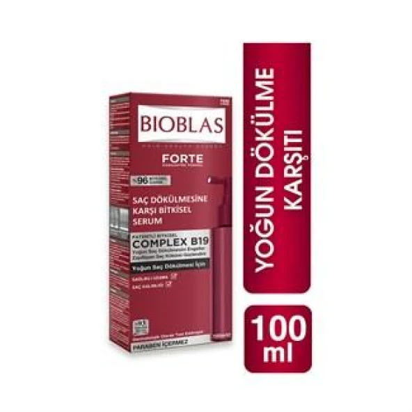 Bioblas Forte Yoğun Saç Dökülmesine Karşı Serum 100 ml - Resim 2