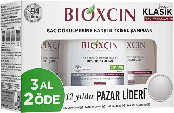 Bioxcin Genesis Kuru ve Normal Saçlar İçin Şampuan 300 ml - 3 Al 2 Öde