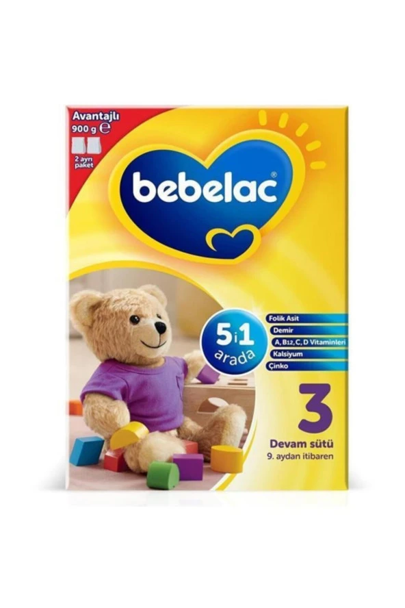 Bebelac 3 Bebek Devam Sütü 800 Gr