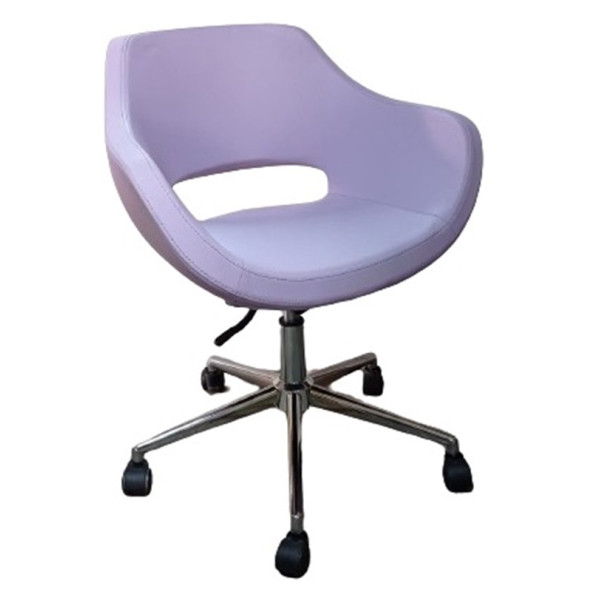 Büro Koltuğu Çalışma Sandalyesi Döküm Süngerli Lila Suni Deri ürün görseli