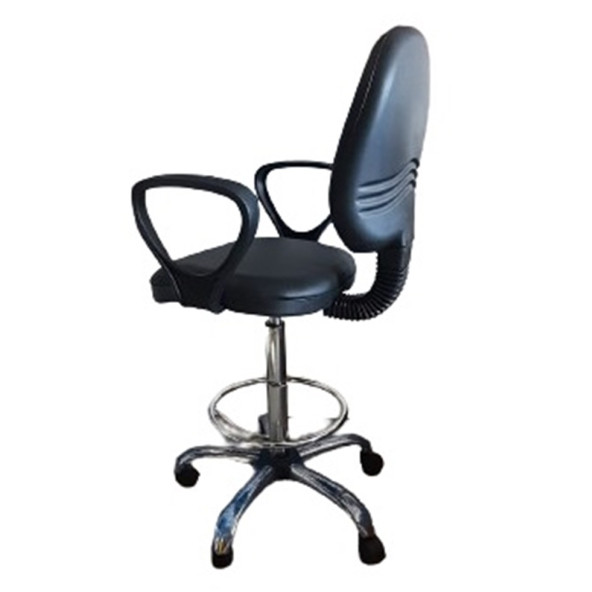 Bar Taburesi Çemberli Kolçaklı Krom Yıldız Ayaklı - 4