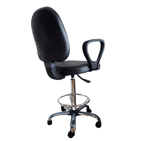 Bar Taburesi Çemberli Kolçaklı Krom Yıldız Ayaklı - 7