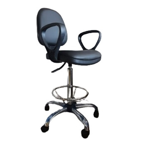 Bar Taburesi Çemberli Kolçaklı Krom Yıldız Ayaklı - 9