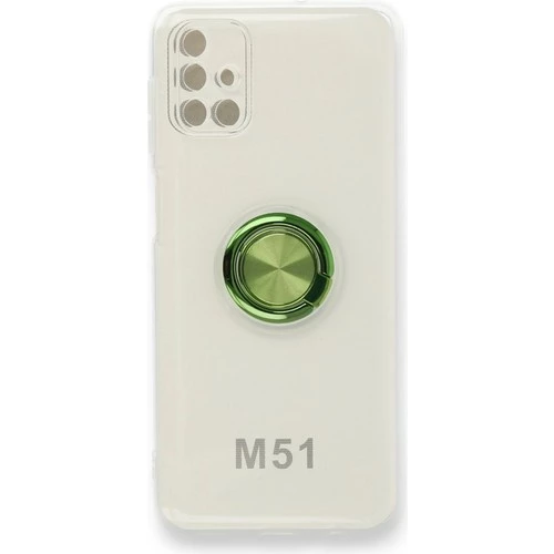 Samsung Galaxy M51 Kılıf Gros Yüzüklü Şeffaf Silikon ürün görseli 1