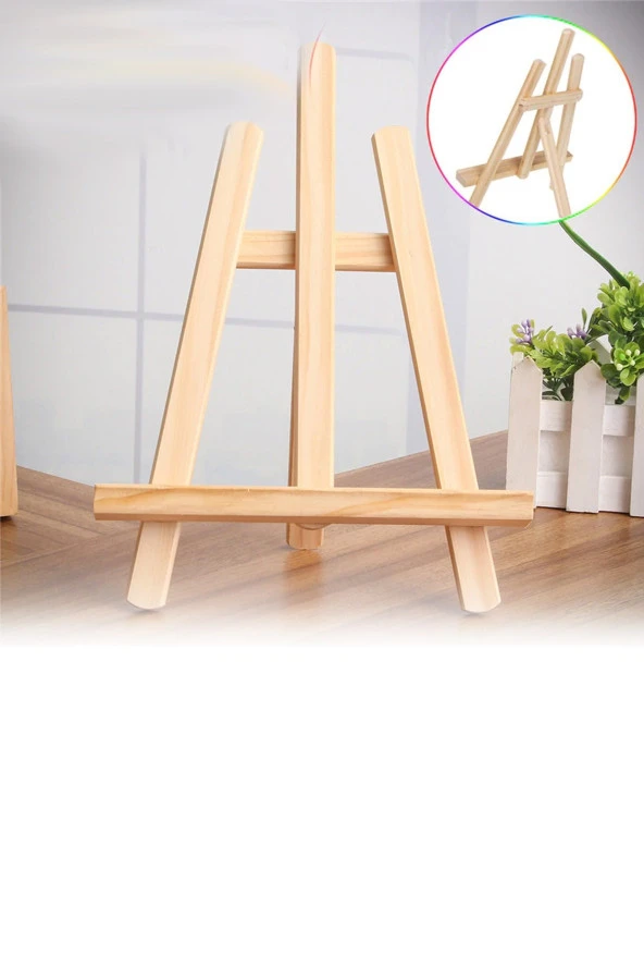 Hayal Sepeti Boyama Seti Tuval 20*20cm , Şövale - 2