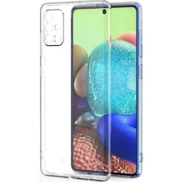 Samsung Galaxy A71 Korumalı Şeffaf Yumuşak Silikon ürün görseli 1
