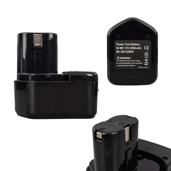 Ayt Hitachi Uyumlu Matkap Bataryası EB1220RS 2000 MA Akülü Vidalama Pili - 2