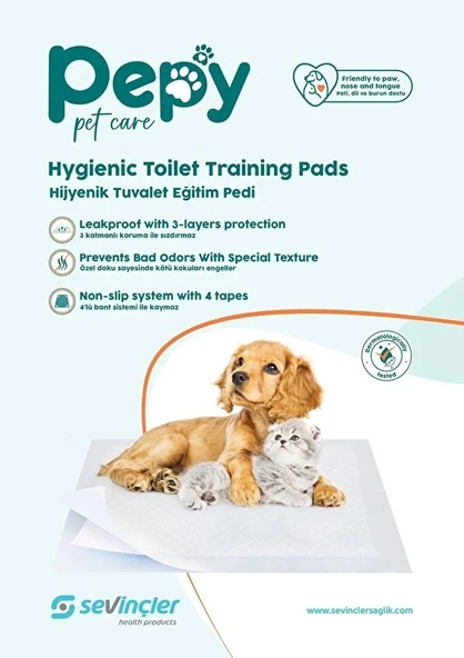 Pepy Evcil Hayvan Tuvalet Eğitim Pedi 60*90CM 30 Adet Tekli Pk - 2
