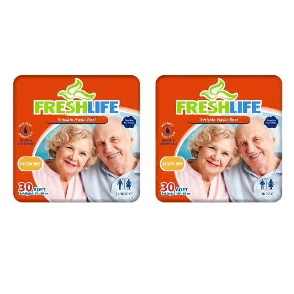 Freshlife Small Beden Küçük Boy Yetişkin Hasta Bezi 2 x 30 Adet