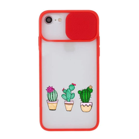 iPhone 6 Kaktüs Desenli Kamera Korumalı Telefon Kılıfı - Resim 4