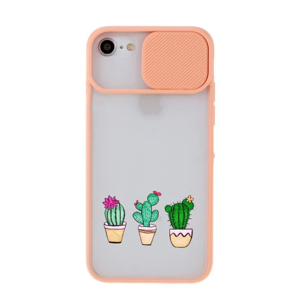 iPhone 6 Kaktüs Desenli Kamera Korumalı Telefon Kılıfı - Resim 5