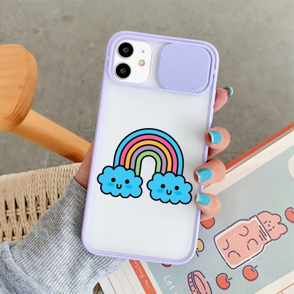 Mavi Bulut Tasarımlı iPhone 11 Kamera Korumalı Telefon Kılıfı - Resim 2