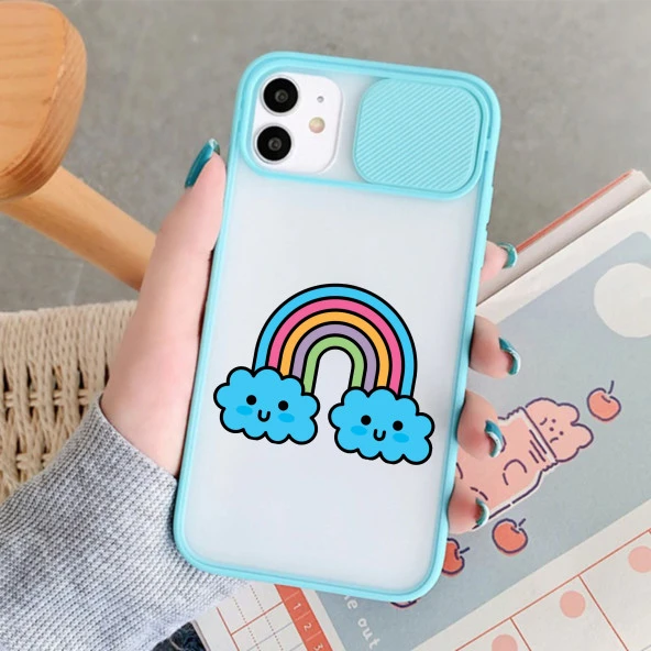 Mavi Bulut Tasarımlı iPhone 11 Kamera Korumalı Telefon Kılıfı - Resim 7