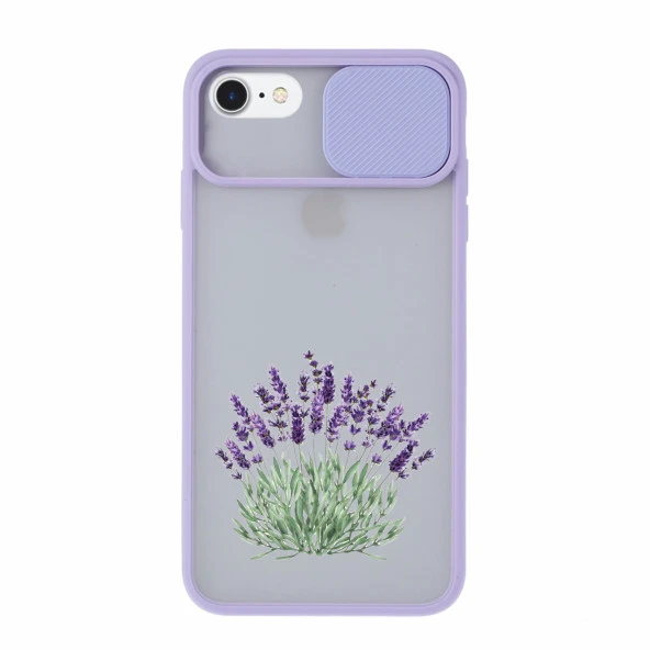 Gül Tasarımlı iPhone 7 Kamera Korumalı Telefon Kılıfı - Resim 3