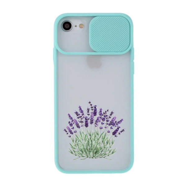 Gül Tasarımlı iPhone 7 Kamera Korumalı Telefon Kılıfı - Resim 4