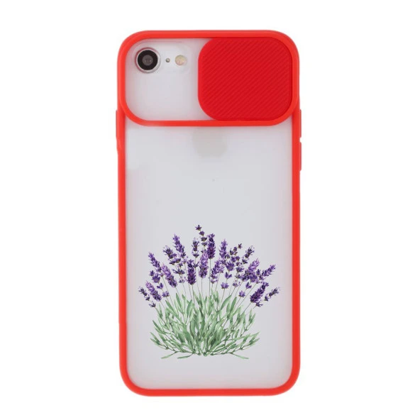 Gül Tasarımlı iPhone 7 Kamera Korumalı Telefon Kılıfı - Resim 5