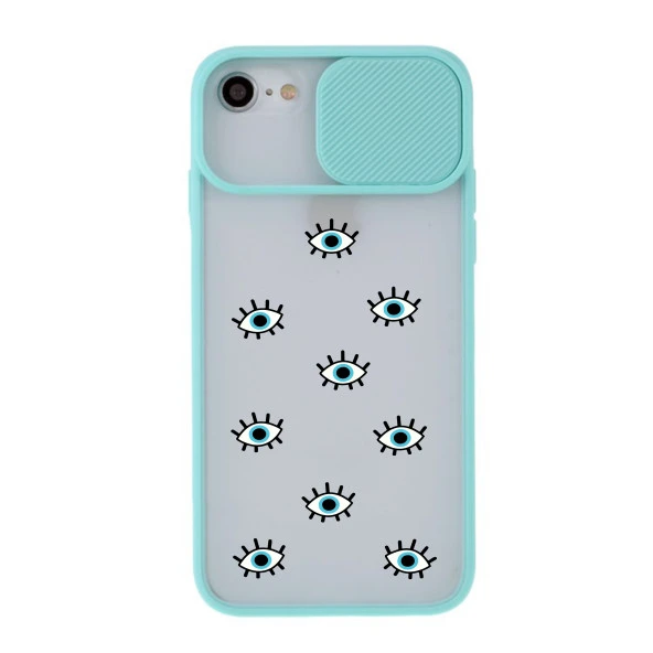 iPhone 6 Nazar Gözler Kamera Korumalı Telefon Kılıfı - Resim 4