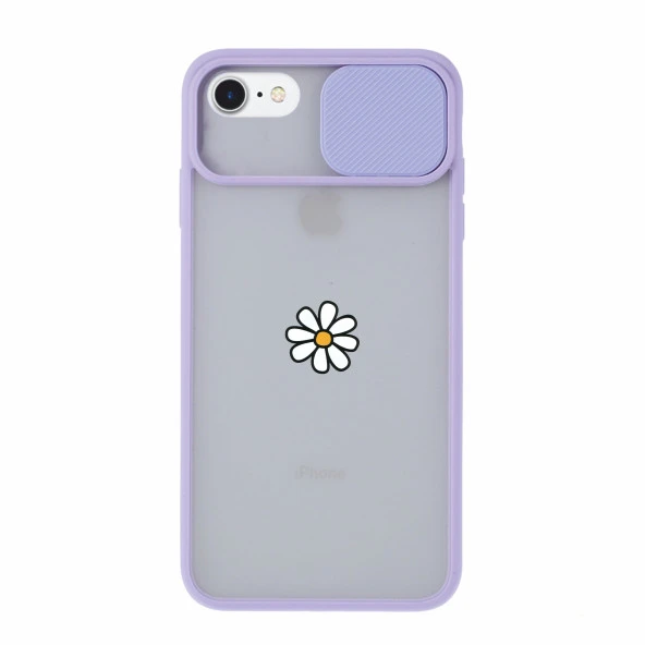 iPhone 6 Papatya Desenli Kamera Korumalı Telefon Kılıfı - Resim 6