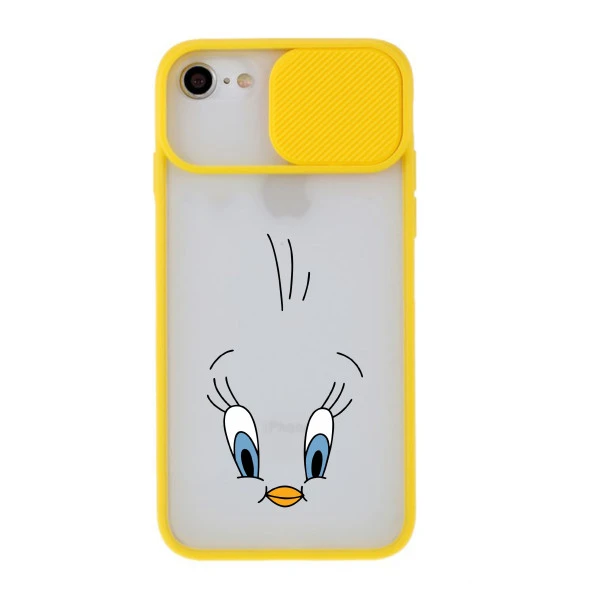 iPhone SE (2020) Papatya Desenli Kamera Korumalı Telefon Kılıfı - Resim 2