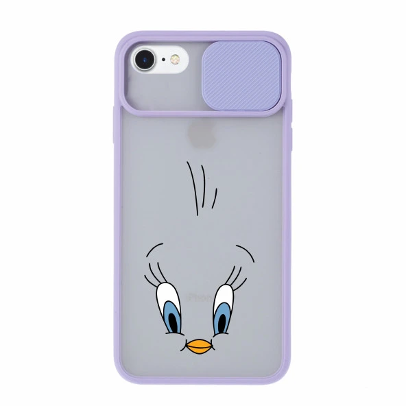 iPhone 8 Papatya Desenli Kamera Korumalı Telefon Kılıfı - Resim 4