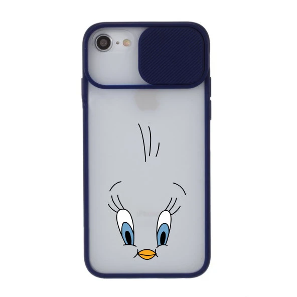 iPhone 8 Papatya Desenli Kamera Korumalı Telefon Kılıfı - Resim 5