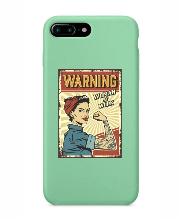 iPhone 8 Plus Women At Work Şeffaf Kılıf ürün görseli