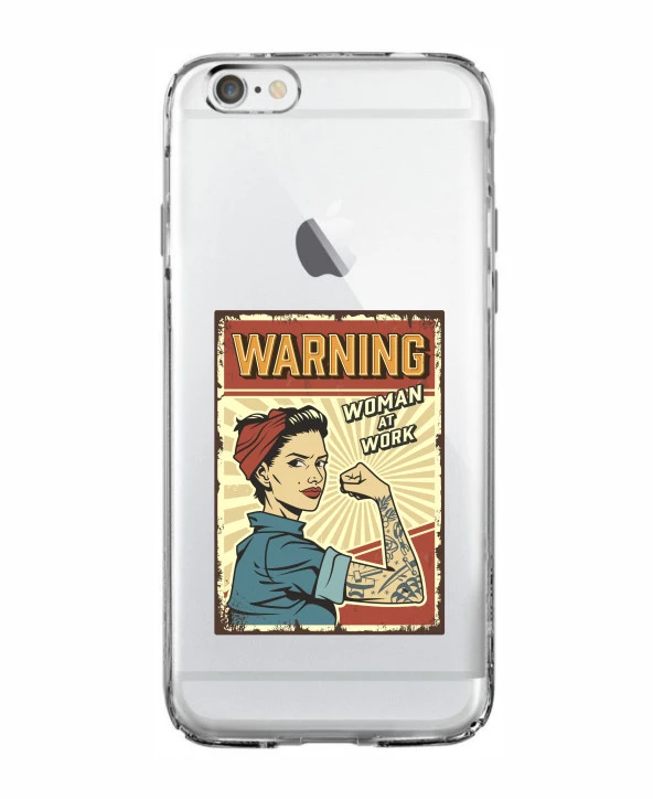 iPhone 6 Plus Women At Work Şeffaf Kılıf ürün görseli