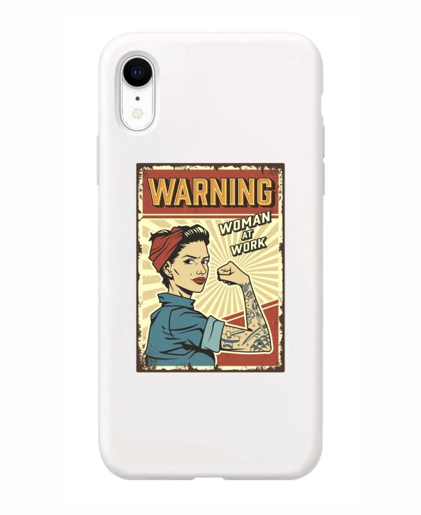 iPhone XR Women At Work Şeffaf Kılıf - Resim 2