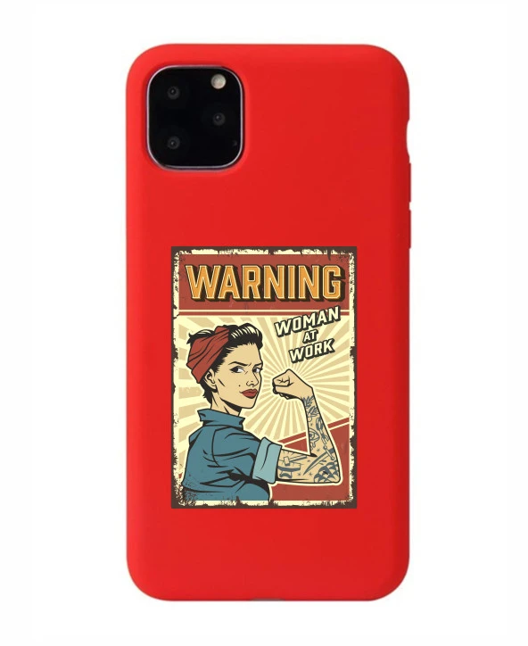 iPhone 11 Pro Max Women At Work Şeffaf Kılıf - Resim 4