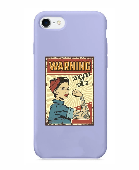 iPhone SE (2020) Women At Work Şeffaf Kılıf - Resim 4