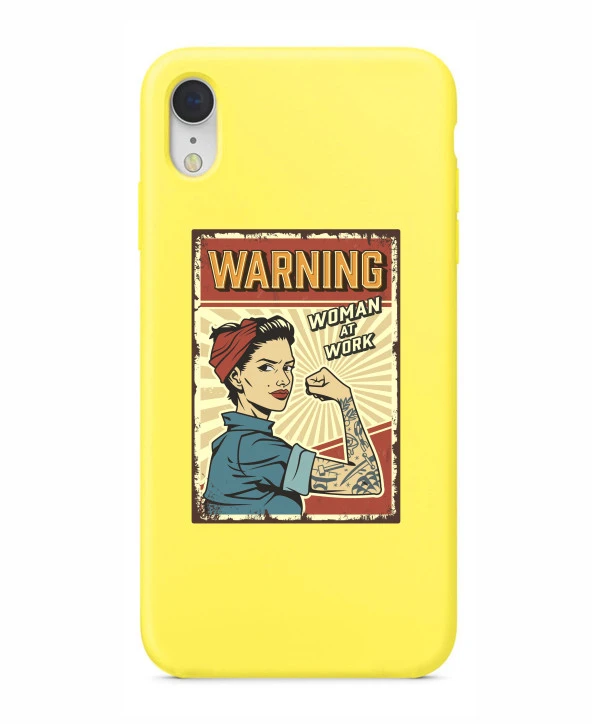 iPhone XR Women At Work Şeffaf Kılıf - Resim 4
